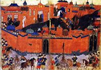 تيمورلنك يحاصر بغداد.