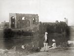 View across the moat towards the Gagan Mahal and the Sat Manzili, Bijapur..jpg