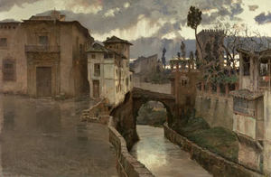 لوحة ذكريات غرناطة للرسّام الإسباني أنطونيو مونوز ديجرين