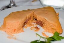 Moin moin is a Yoruba steamed bean pudding.[167]