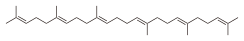 Skeletal formula of squalene