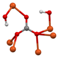 Coordination environment of carbonate