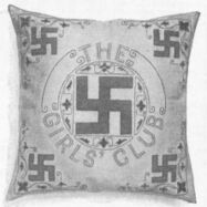 Pillow cover offered by the Girls' Club in The Ladies Home Journal in 1912