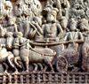 Ashoka's visit to the Ramagrama stupa Sanchi Stupa 1 Southern gateway.jpg