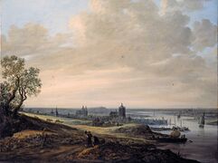 Panorama Landscape with a View of Arnhem (1646), oil on canvas, 98.5 x 135 cm., Museum Kunstpalast