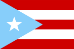 Original flag of Puerto Rico (1895 – 1952)