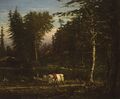 In the Adirondacks, oil on canvas, 1862ح. 1862, Yale University Art Gallery