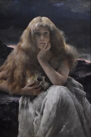Sarah Bernhardt as Maria Magdalena (1887) by Alfred Stevens
