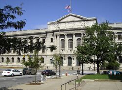 Cuyahoga County Courthouse في وسط مدينة كليڤلاند