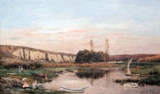 The Rocks of the Grands Malades (1876) oil on canvas, Musée des Beaux Arts Ixelles