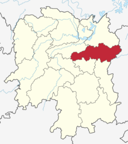 موقع مدينة تشانغشا في هونان