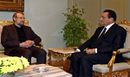 الرئيس مبارك وعلي لاريجاني في القاهرة، ديسمبر 2009