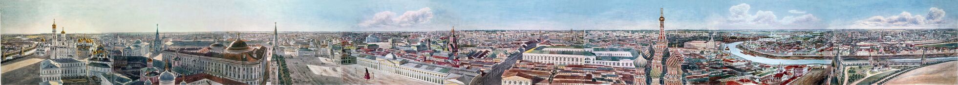 Panorama of Moscow in 1819-1823