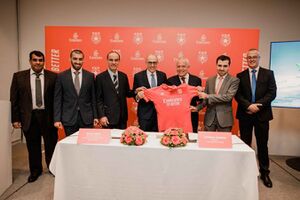 توقيع عقد رعاية طيران الامارات لنادي النجم الساحلي التونسي