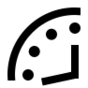Doomsday clock (17 minutes).svg