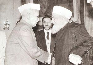 الشيخ أحمد كفتارو مع رئيس الوزراء الماليزي مهاتير محمد