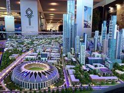 الماكيت المقترح للعاصمة الإدارية الجديدة.