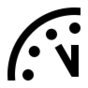 Doomsday clock (5 minutes).svg