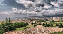 View of the city from the monument "The Defenders of Stara Zagora"