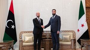 أبو محمد الجولاني ووليد اللافي بدمشق (28 ديسمبر 2024)