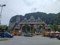 View of Batu Caves, outside the temple complex