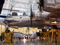 A Side view of the Enola Gay at the Steven F. Udvar-Hazy Center.