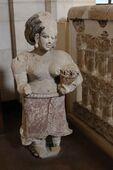 Sem-nude female statue from Hisham's Palace, 8th-century CE
