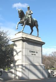 تمثال الملك إدوارد السابع في حدائق الملكة ڤكتوريا، ملبورن
