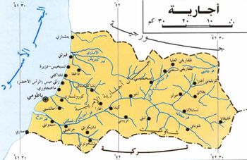 خريطة مفصلة لأجارا