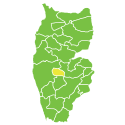 موقع ناحية حمين في محافظة طرطوس.