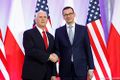 Morawiecki with Mike Pence, Warsaw, Poland 2019
