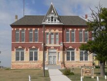Butterfield Trail Museum, formerly the Logan County courthouse, in Russell Springs (2014)