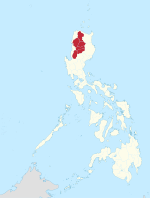 Map of the Philippines highlighting the Cordillera Region