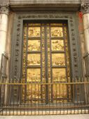 Gates of Paradise, Baptistery, Florence, the doors in situ are reproductions