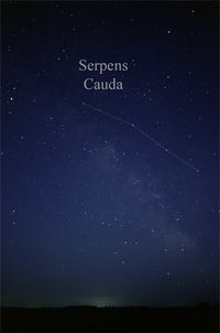 The pattern of stars in Serpens Cauda seen with the naked eye, with a line of stars marking the tail