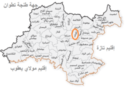 موقع اوطابوعبان داخل إقليم تاونات