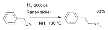 Nitrile hydrogenation