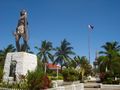 Lapu-Lapu's bronze statue in the Mactan Shrine