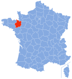Location of Ille-et-Vilaine in France