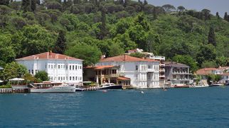 Ottoman era waterfront houses (yalı) on the Bosphorus.