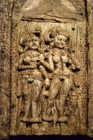 Begram decorative plaque from a chair or throne, c.100 BCE