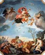 15. Plafond Allegory of Spring, Jerzy Siemiginowski, 1680s, Wilanów Palace.