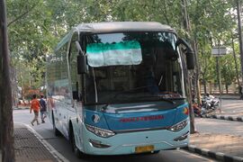 A local bus in South Sumatra