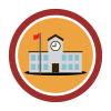 Round Landmark School Icon - Transparent.svg