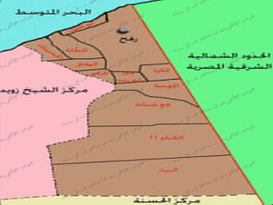 خريطة مركز رفح.