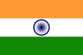 The Flag of India has the Ashoka Chakra at its center representing the Dharmachakra.[29]