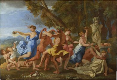 Nicolas Poussin, A Bacchanalian Revel Before a Term of Pan, 1632–1633