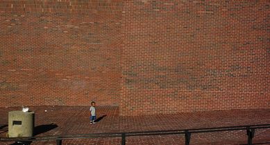 Exterior wall of Boston City Hall, 2005