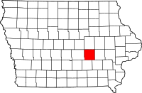 Map of Iowa highlighting