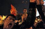 المتظاهرون التونسيون أثناء احتجاجات 2010-2011.